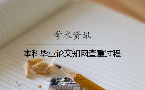 本科毕业论文知网查重过程