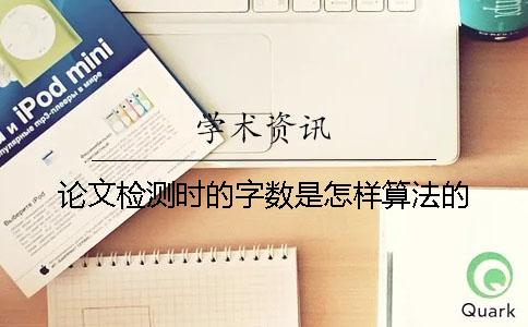 论文检测时的字数是怎样算法的？