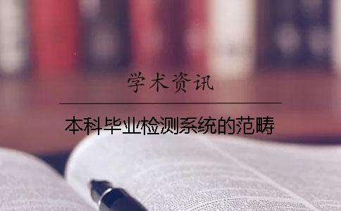 本科毕业检测系统的范畴